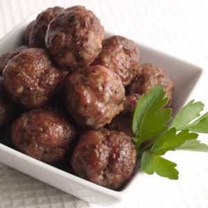 Gehaktballetjes in satésaus à 150 g