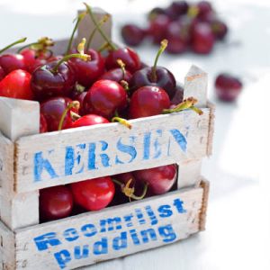 Roomrijstpudding met kersen