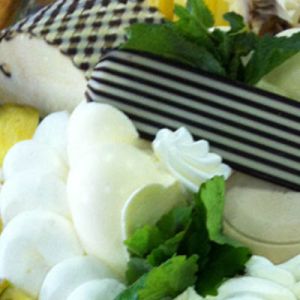 Witte chocoladebavarois