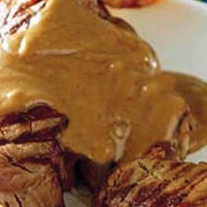 Varkenshaas in satésaus à 150 g